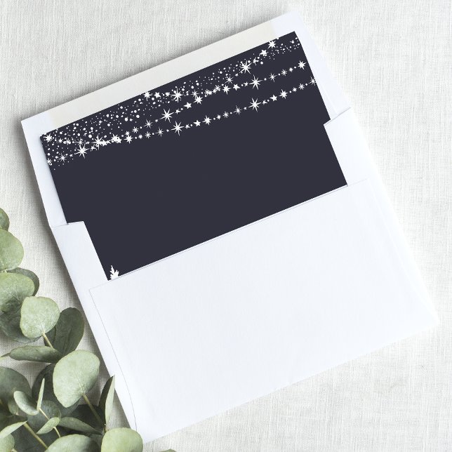 Rustic Winter Woodland Deer Envelope Liner (Creator Uploaded)