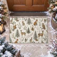 Rustic Winter Woodland Forest Animals