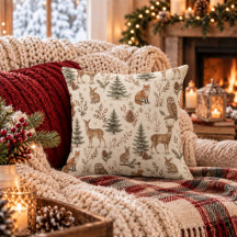Rustic Winter Woodland Forest Animals