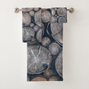 Rustic Wood #3 #wall #art Bath Towel Set