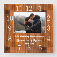 Rustic Wood 5 Year Anniversary Photo