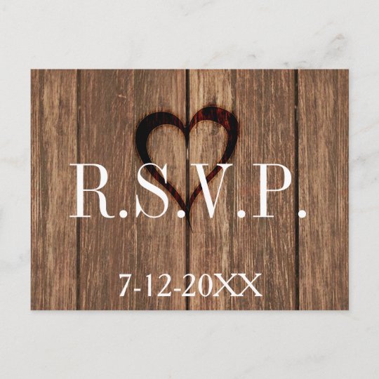 rustic-wood-and-engraved-heart-rsvp-card-zazzle