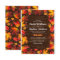 Rustic Wood Autumn Fall Leaves Gold Wedding