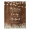 Rustic Wood Baby's Breath Wedding Welcome Sign