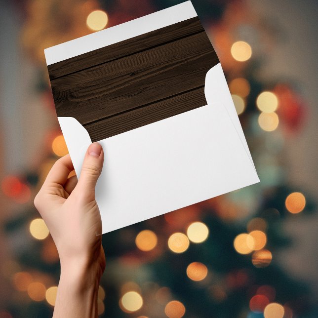 Rustic Wood Background Envelope (Rustic Wood Background Envelope)