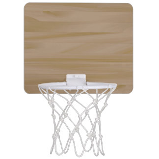 Rustic Wood Background Mini Basketball Hoop