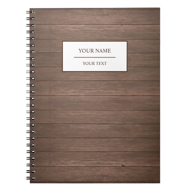 Rustic Wood Barn Country Notebook (Front)