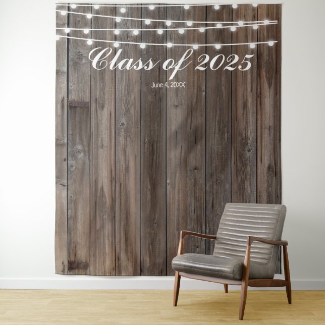 Rustic Wood Barn Prom Backdrop - Country Western (In Situ)