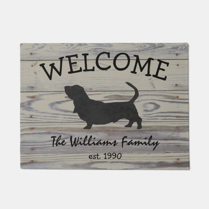 Bassett Hound Welcome Decor Wall Door Hanger Dog Pet Wood Bassett hound bassett dog