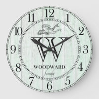 Rustic Wood Beach Lake House Family Name Mermaid