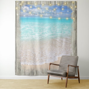 Rustic Wood Beach Wedding Backdrop
