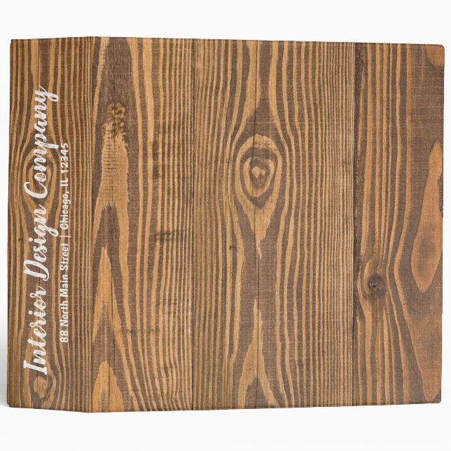 Rustic Wood binder (Front/Spine)