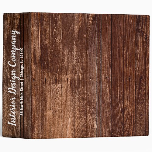Rustic Wood binder