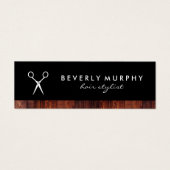 Rustic Wood Black with Shear Logo Appointment (Front)