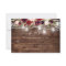 Rustic Wood Burgundy Floral Lights Wedding
