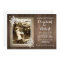Rustic Wood Burlap Lace Photo Wedding Invitation
