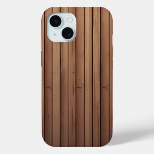 Rustic Wood iPhone 15 Case