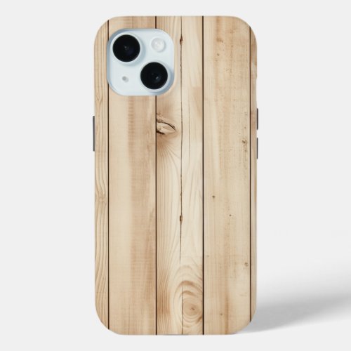 Rustic Wood iPhone 15 Case