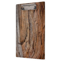Rustic wood clipboard