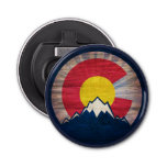 Rustic Wood Colorado Mountains Bottle Opener at Zazzle