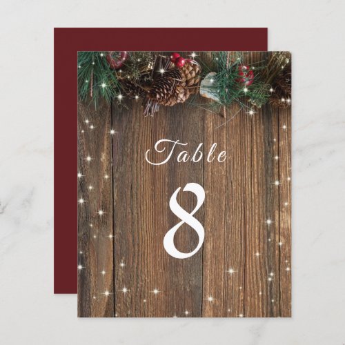 Rustic Wood Country Christmas Pine Garland Sparkle