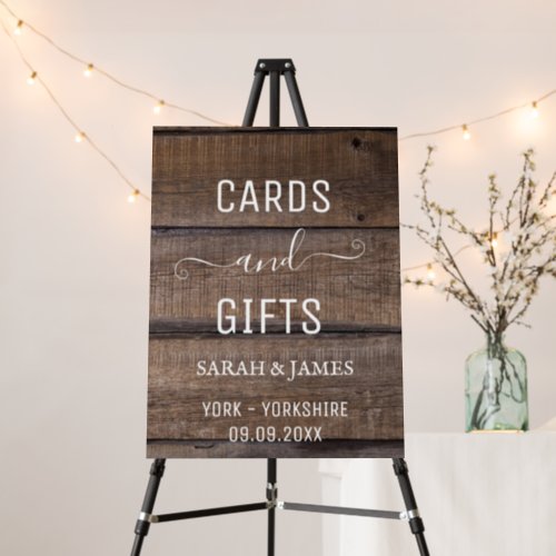 Rustic Wood Country Script Cards and Gifts  Foam Board