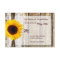 Rustic Wood Country Sunflower Wedding RSVP Cards