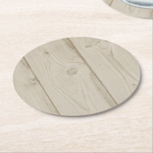 Rustic Wood Country Wedding Western Party Round Paper Coaster