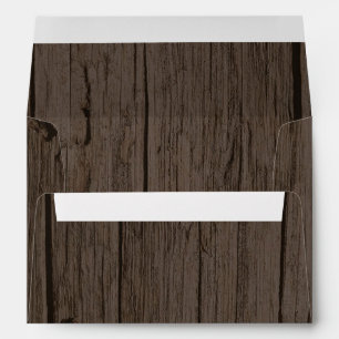 Rustic Wood Country Western Envelope