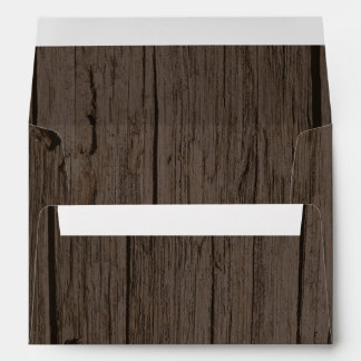 Rustic Wood Country Western Envelope