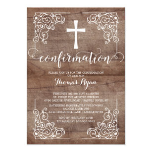 confirmation invitations zazzle