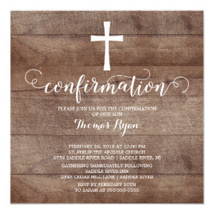 confirmation invitations zazzle