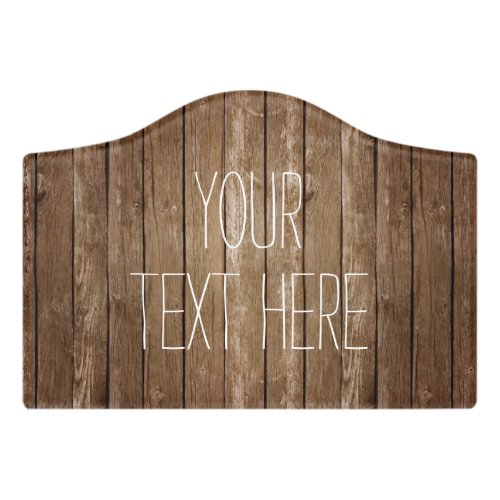 Rustic Wood Custom Door Sign