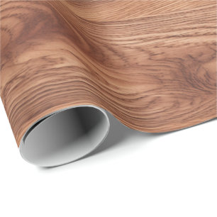 Rustic Wood Decoupage Wrapping Paper