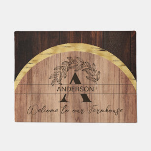 Rustic Wood Doormat