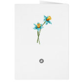 Rustic Wood Easter Card with Rabbit (Back)