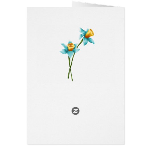 Rustic Wood Easter Card with Rabbit (Back)