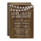 Rustic Wood Engagement Party Invitation 2