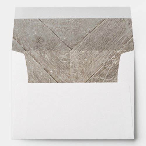 Rustic Wood Envelope Liner - Envelopes lined with a beautifully rustic wood. . . the perfect backdrop for your rustic invitation.
