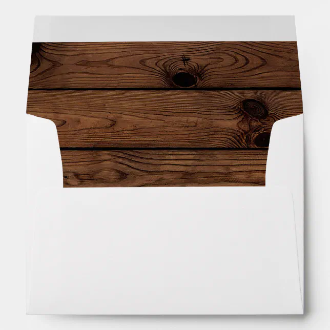 Rustic Wood Envelope, Rustic Envelope | Zazzle
