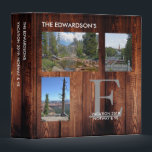 Rustic wood family photo collage travel vacation 3 ring binder<br><div class="desc">Rustic wood family photo collage travel vacation 3 ring binder..
You can personalize this binder and add your most beautiful photos,  ad your name and text.
To collect your travel memories and photos.</div>