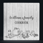 Rustic Wood Family Recipe Cookbook Personalized 3 Ring Binder<br><div class="desc">Rustic Wood Family Recipe Cookbook Personalized</div>