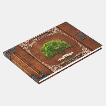 Rustic Wood Family Tree Guest Book by thetreeoflife at Zazzle