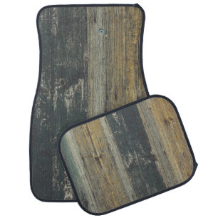 Rustic Wood Farmhouse Charm Car Floor Mat