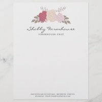 Rustic Wood Farmhouse Floral Rose Boutique
