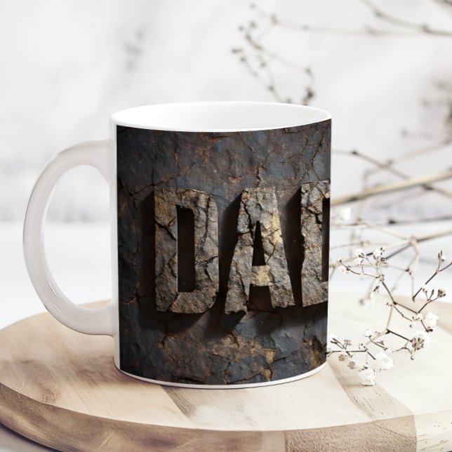 Rustic Wood Fathers Day Dad Coffee Mug (Creator Uploaded)