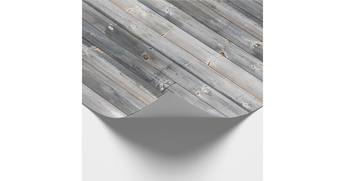 Weathered Wood Texture Hunter green Wrapping Paper