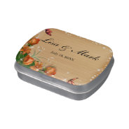 Rustic Wood Floral Butterfly Wedding Candy Tin at Zazzle