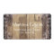 Rustic Wood Flourish Country Address Labels