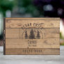 Rustic Wood Forest Trees Personalized Guest Book